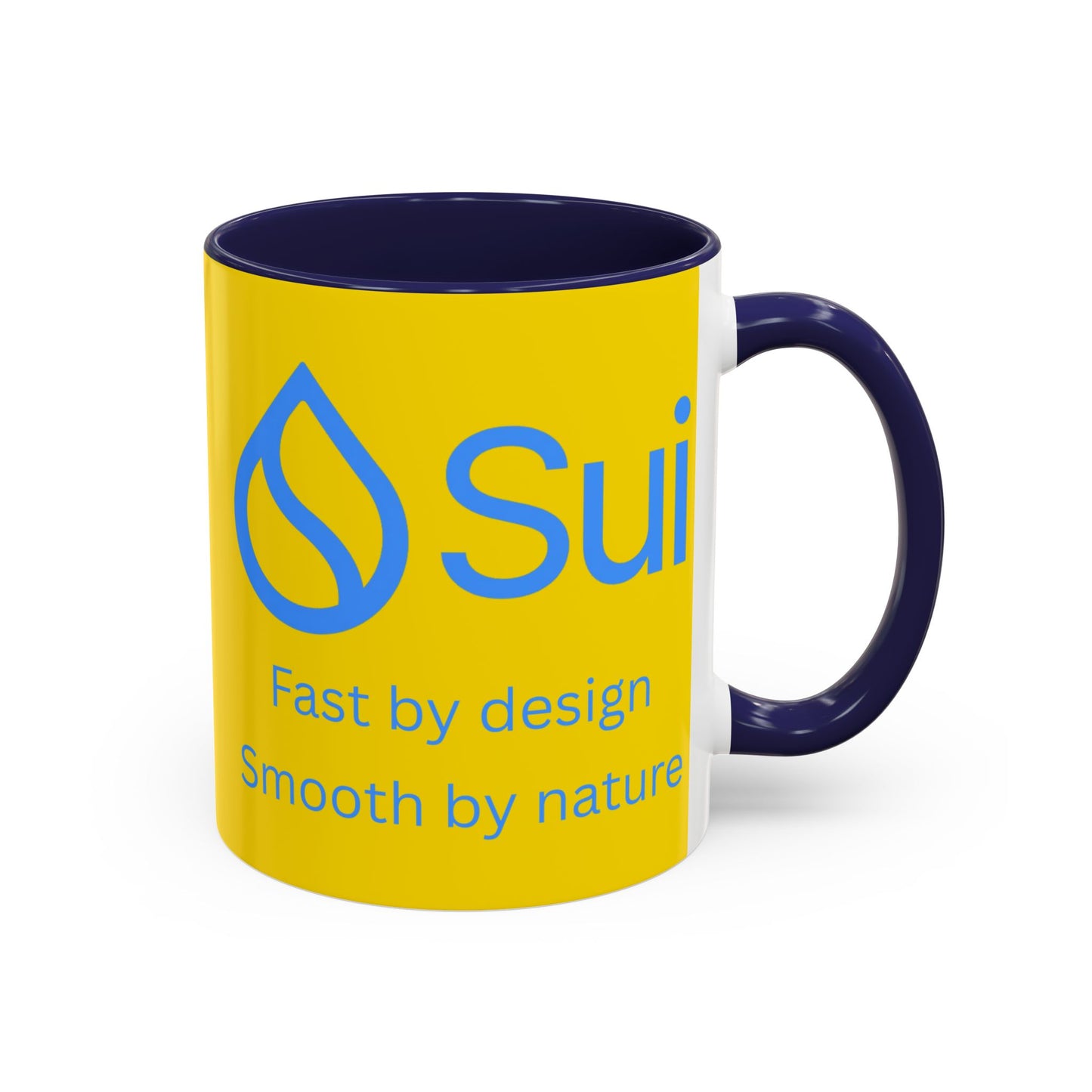 SUI Yellow Accent Mug by cypherpunkgear.com