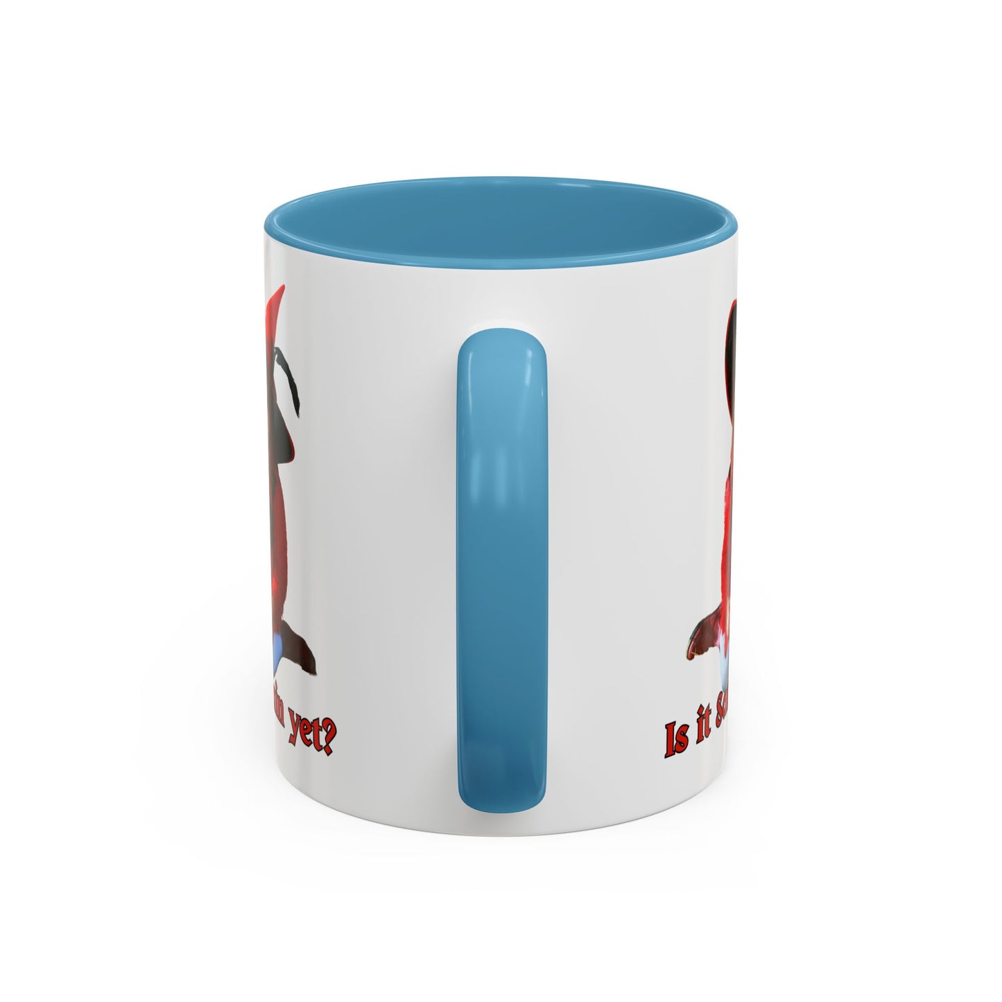 Is it Samhain yet? White Accent Mug by CreepyCrafts.boo