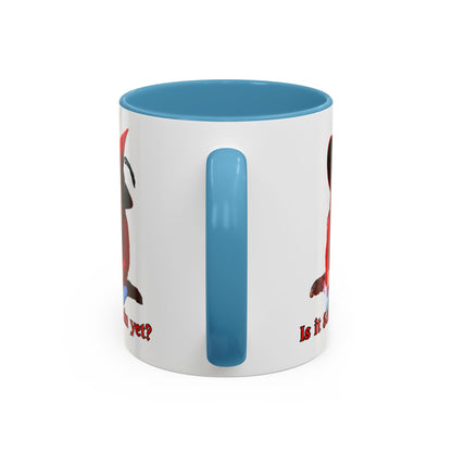 Is it Samhain yet? White Accent Mug by CreepyCrafts.boo