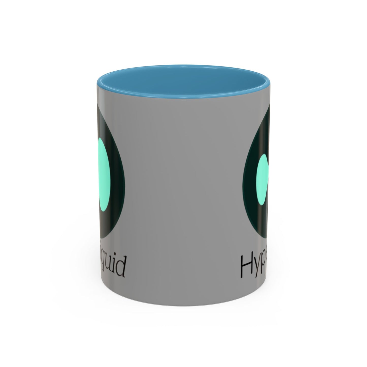 Hyperliquid Black font Grey Accent Mug by cypherpunkgear.com
