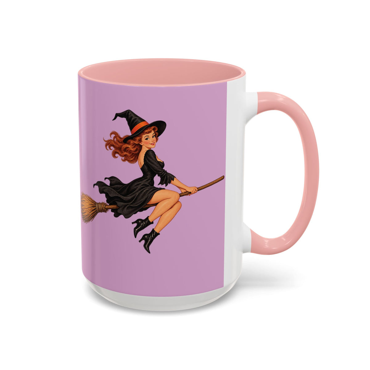 Hazel Hex Pink Accent Mug by CreepyCrafts.boo