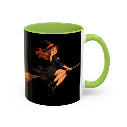 Hazel Hex Black Accent Mug by CreepyCrafts.boo