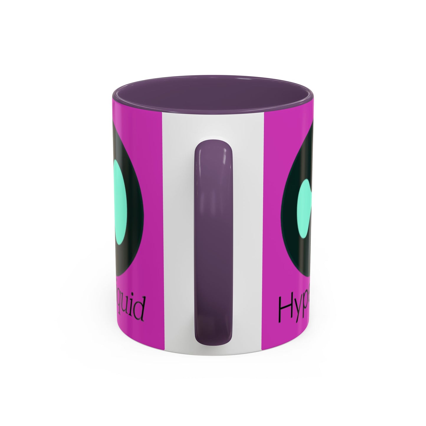 Hyperliquid Black font Pink Accent Mug by cypherpunkgear.com