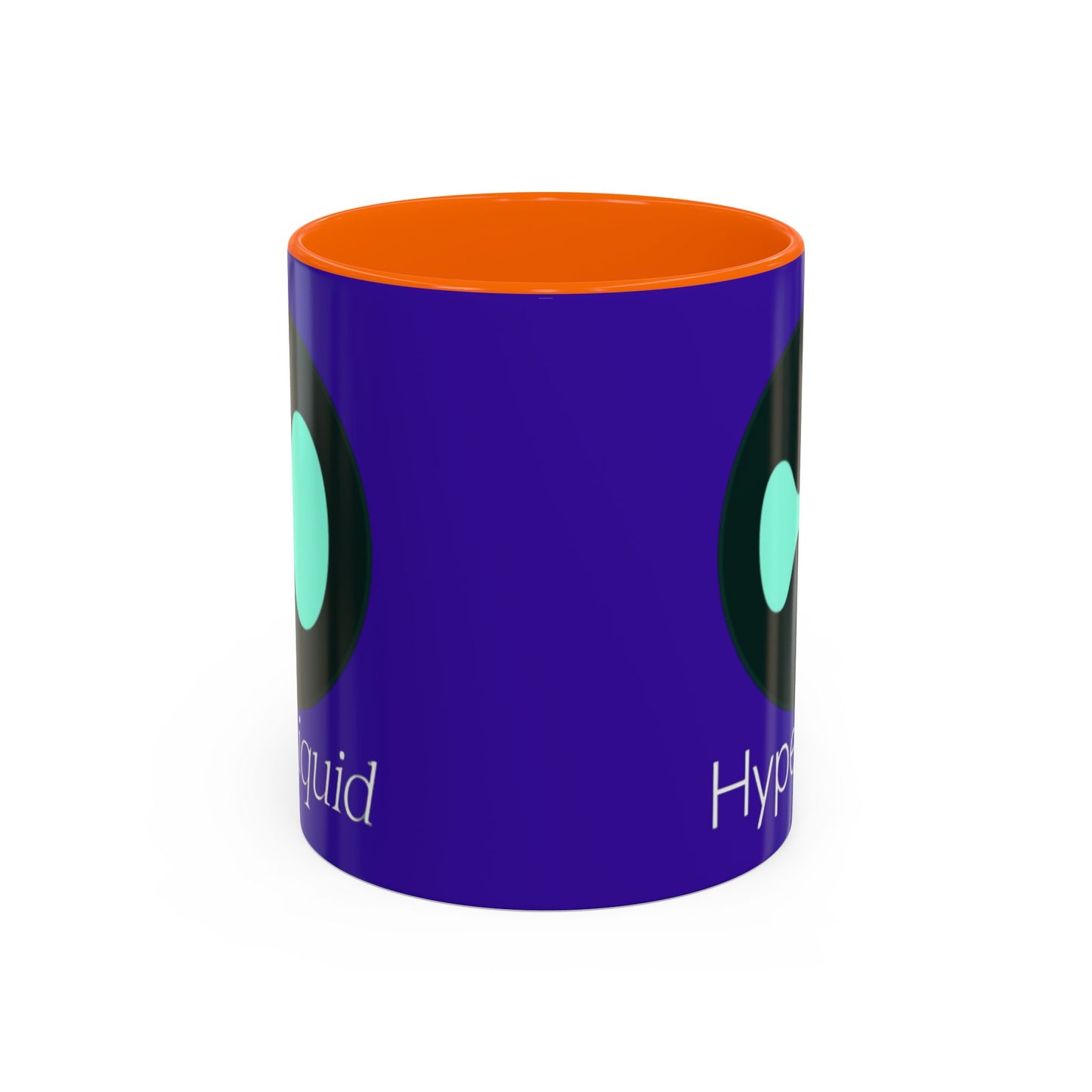 Hyperliquid White font Dark Purple Accent Mug by cypherpunkgear.com