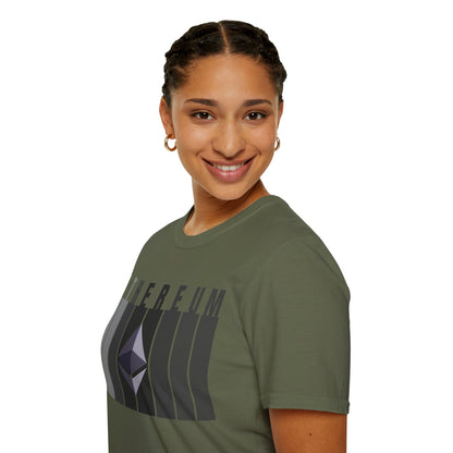 Ethereum (ETH) Dark colors Unisex T-Shirt by cypherpunkgear.com