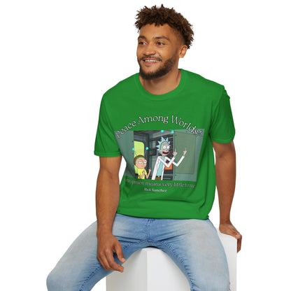 Peace Among Worlds! Dark colors Unisex T-Shirt by cypherpunkgear.com