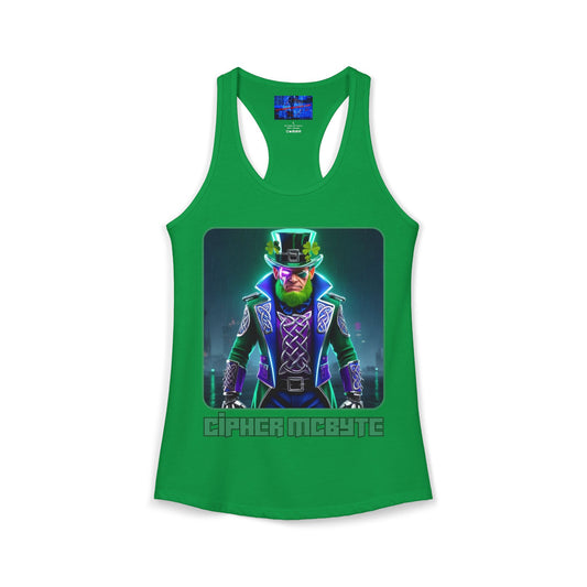 Cipher McByte Women's Racerback Tank Top by cypherpunkgear.com