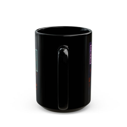 Hethyr Neon Black Mug by CreepyCrafts.boo