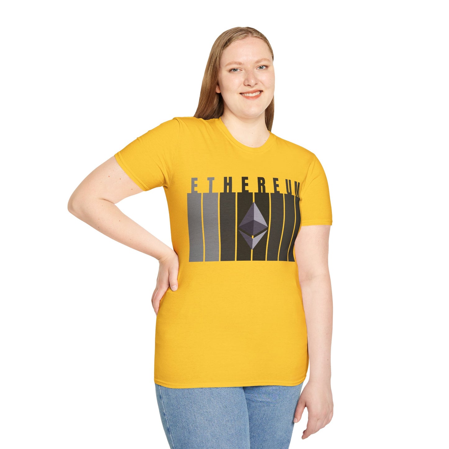 Ethereum (ETH) Light colors Unisex T-Shirt by cypherpunkgear.com