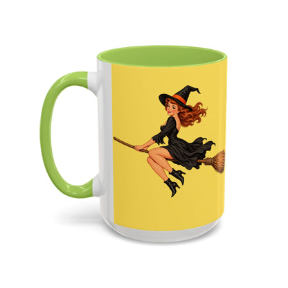Hazel Hex Yellow Accent Mug by CreepyCrafts.boo