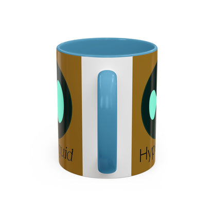 Hyperliquid Black font Brown Accent Mug by cypherpunkgear.com