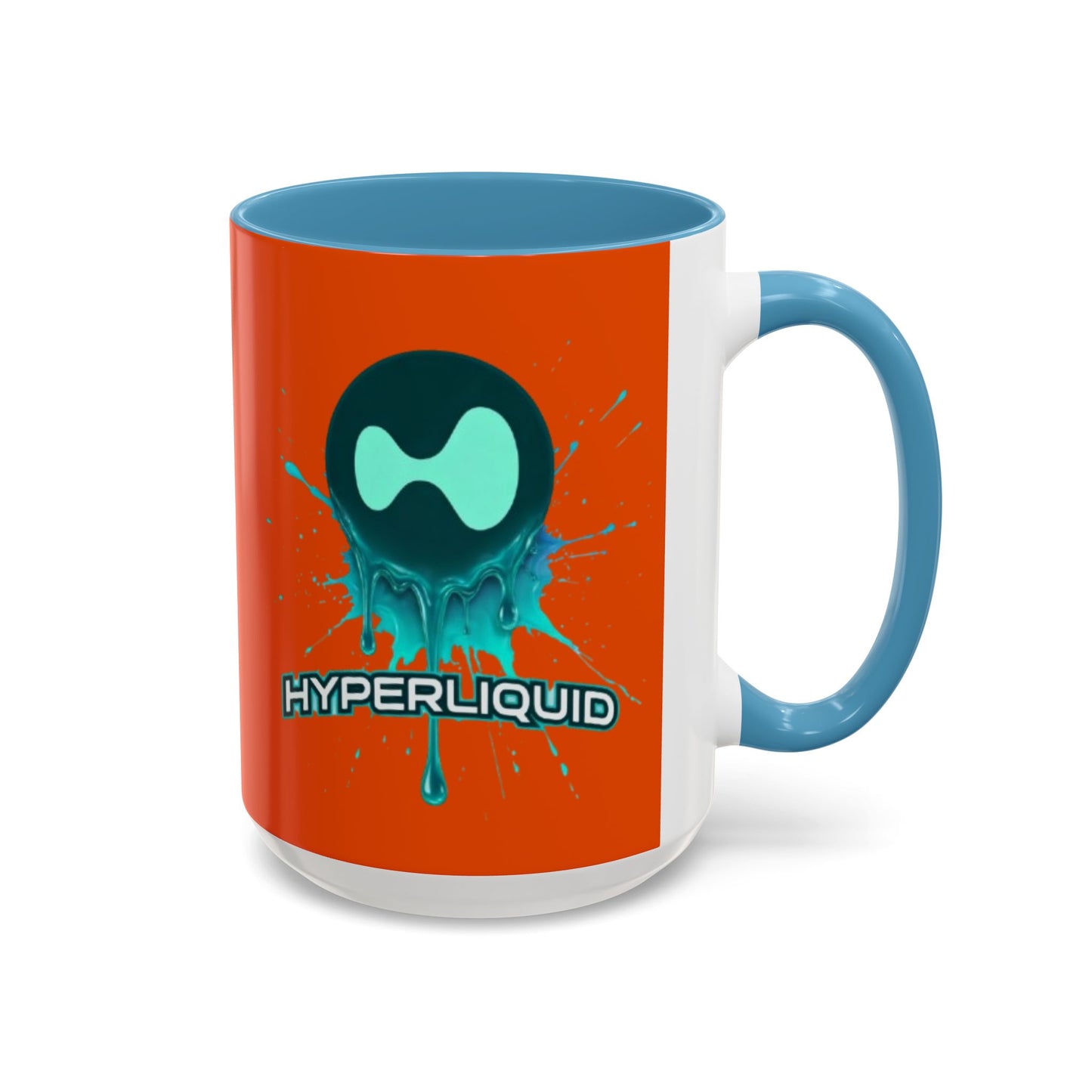 HYPE Drip Orange Accent Mug by cypherpunkgear.com