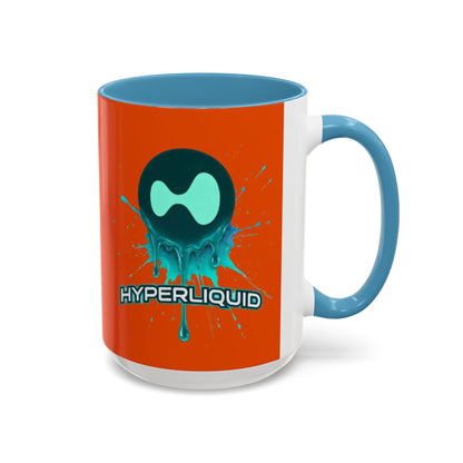 HYPE Drip Orange Accent Mug by cypherpunkgear.com