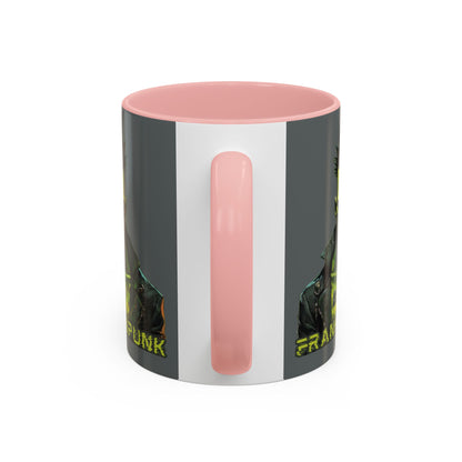 Frankenpunk Grey Accent Mug by CreepyCrafts.boo