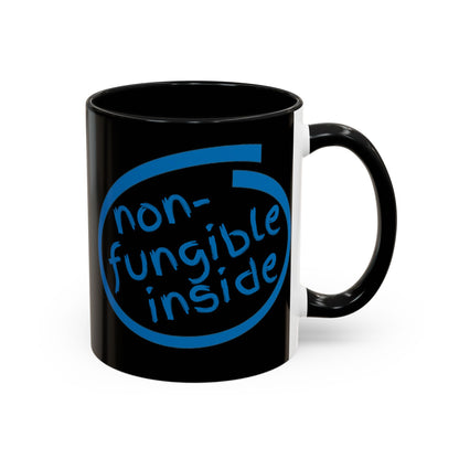 Non-Fungible Inside Black Accent Mug by cypherpunkgear.com