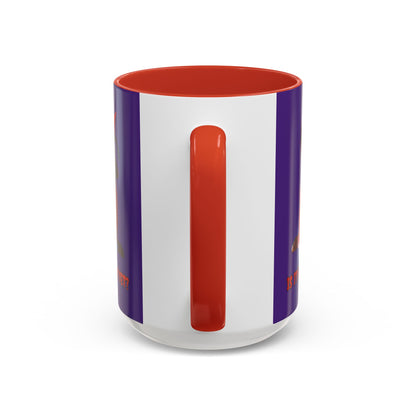 Is it Halloween yet? Dark Purple Accent Mug by CreepyCrafts.boo