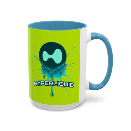 HYPE Drip Yellow Accent Mug by cypherpunkgear.com