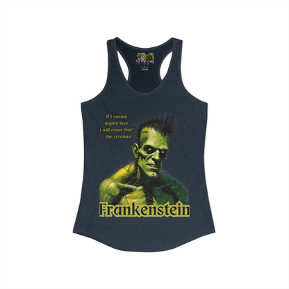 Frankenstein's Creature Women's Racerback Tank Top by CreepyCrafts.boo