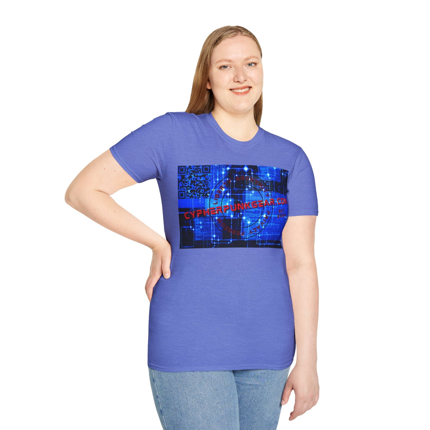 Cypherpunkgear.com logo Light colors Unisex T-Shirt by cypherpunkgear.com