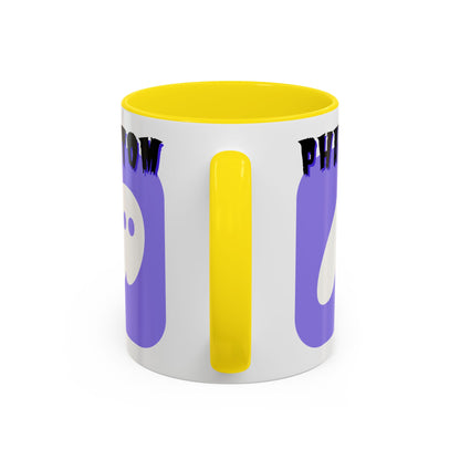 Phantom Hot Wallet White Accent Mug by cypherpunkgear.com