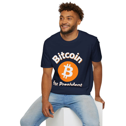 Bitcoin (BTC) for President DKcolors Unisex T-Shirt by cypherpunkgear