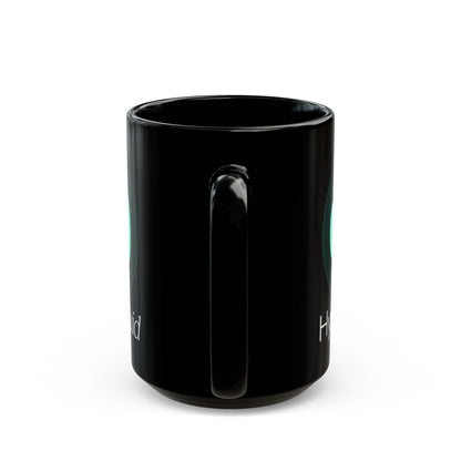 Hyperliquid White font Black Mug by cypherpunkgear.com