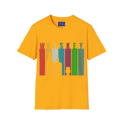Whiskey spelled with an 'e' Light colors Unisex T-Shirt by cypherpunkgear.com
