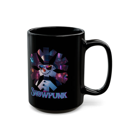 Snowpunk Black Mug by cypherpunkgear