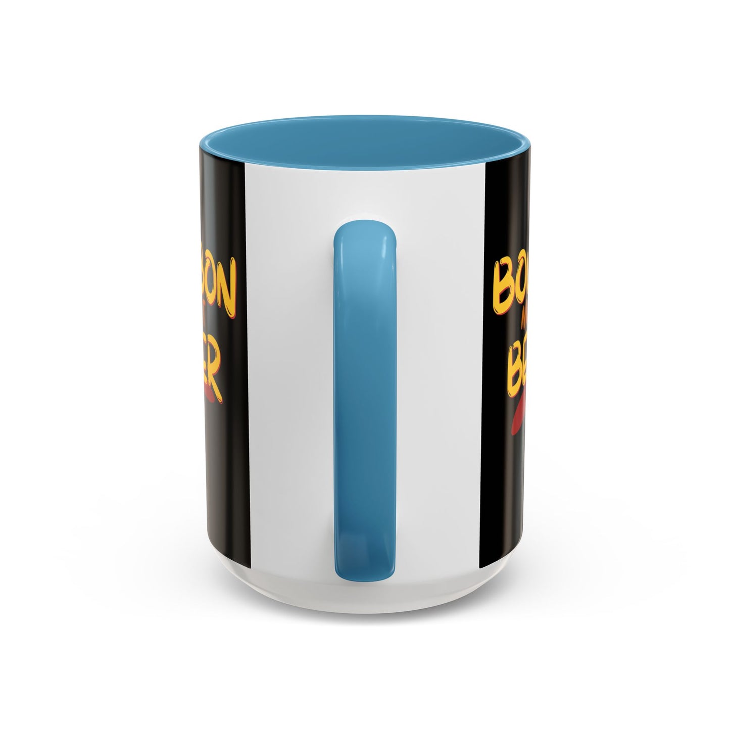 Bourbon makes it better Accent Mug by cypherpunkgear.com