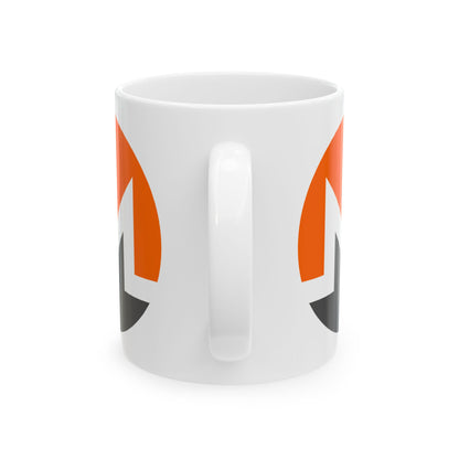 Monero (XMR) White Mug by cypherpunkgear.com