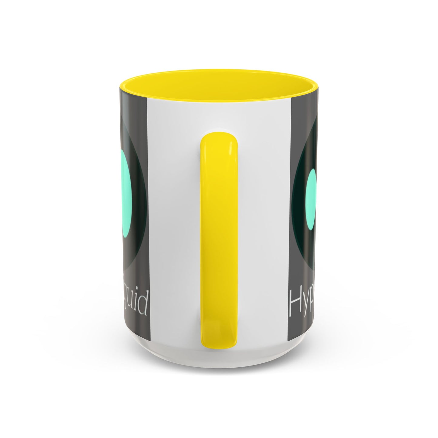 Hyperliquid White font Grey Accent Mug by cypherpunkgear.com