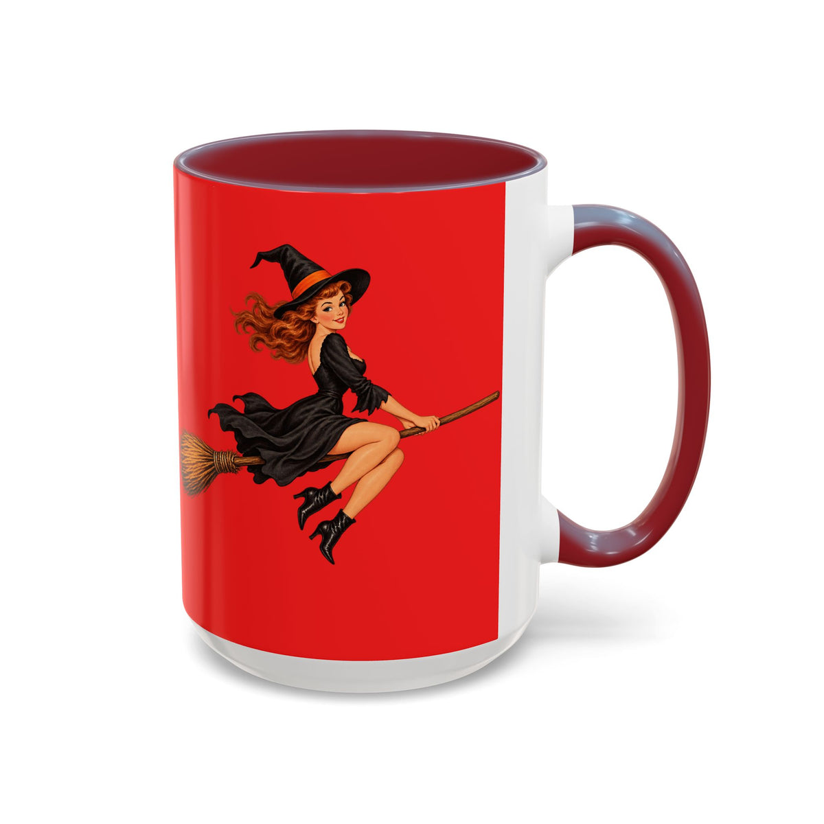 Hazel Hex Red Accent Mug by CreepyCrafts.boo
