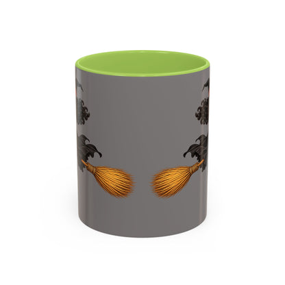 Velvet Vex Grey Accent Mug by CreepyCrafts.boo