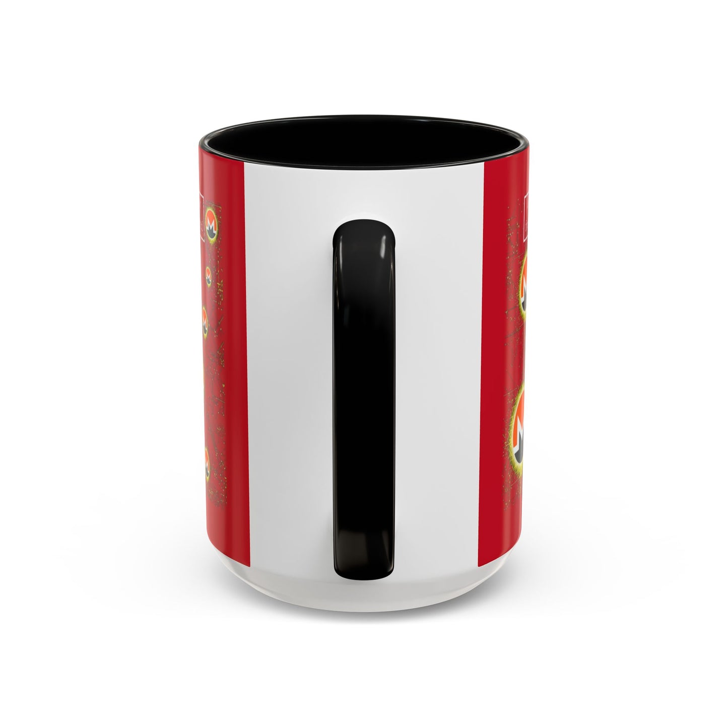 Monero (XMR) don't assume your freedoms are assured Red Accent Mug by cypherpunkgear.com