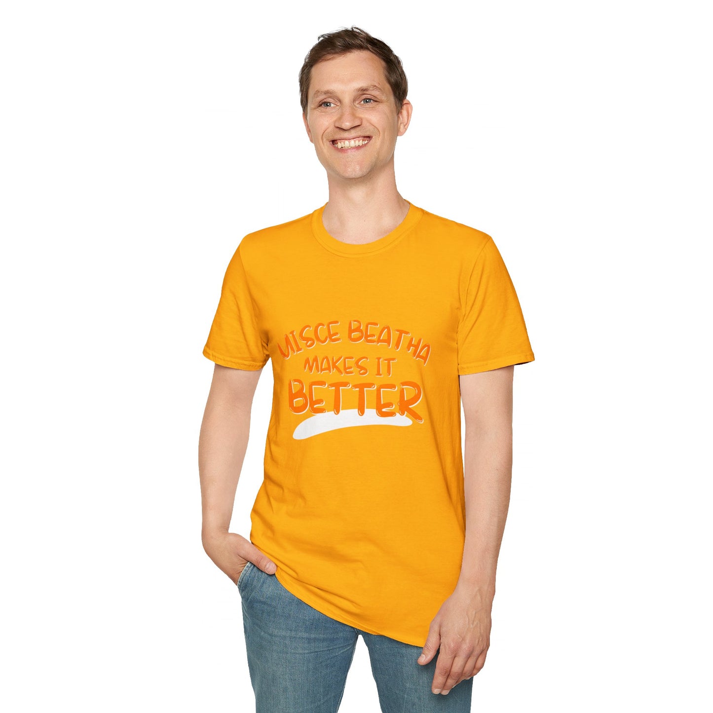 Uisce Beatha makes it better OGfont LTcolors Unisex T-Shirt by cypherpunkgear