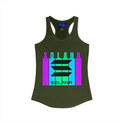 Solana (SOL) Freedom Women's Racerback Tank Top by cypherpunkgear.com