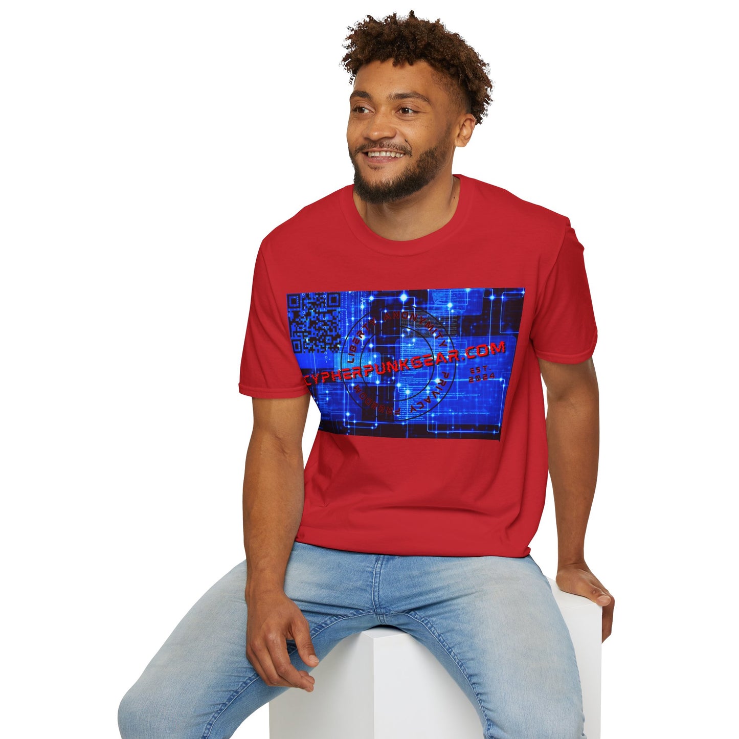Cypherpunkgear.com logo Light colors Unisex T-Shirt by cypherpunkgear.com