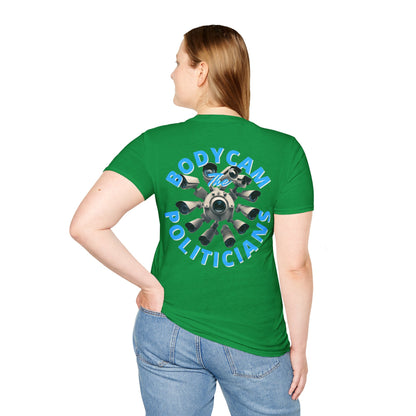 2-sided Bodycam the Politicians Cameras DKcolors Unisex T-Shirt by cypherpunkgear