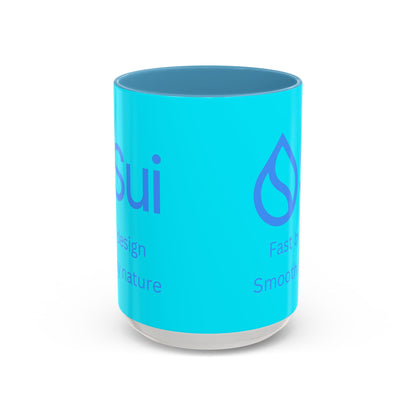 SUI Light Blue Accent Mug by cypherpunkgear.com
