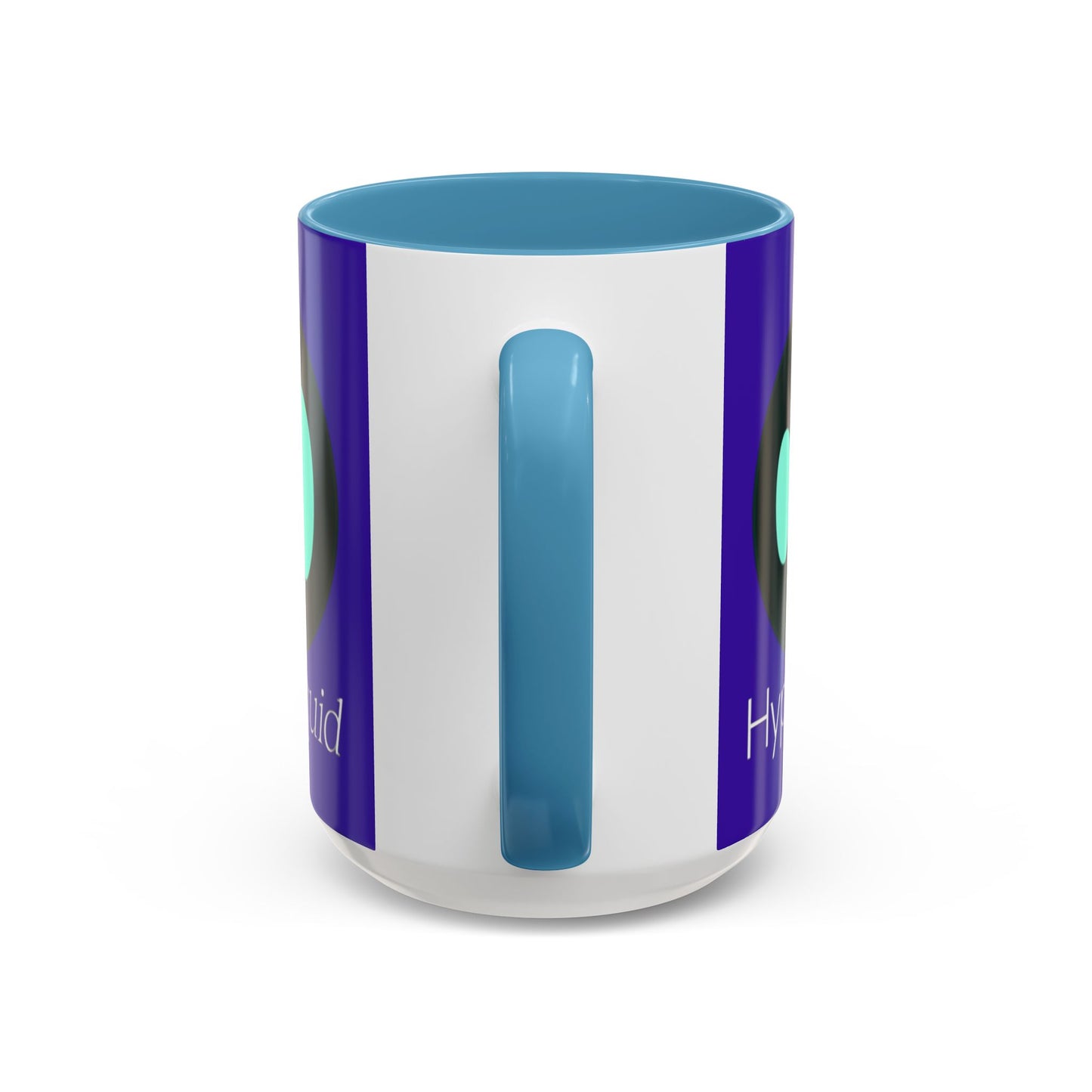 Hyperliquid White font Dark Purple Accent Mug by cypherpunkgear.com