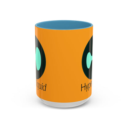 Hyperliquid Black font Orange Accent Mug by cypherpunkgear.com
