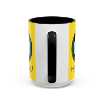 Hyperliquid Black font Yellow Accent Mug by cypherpunkgear.com