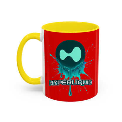 HYPE Drip Red Accent Mug by cypherpunkgear.com