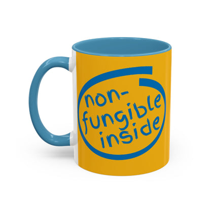 Non-Fungible Inside Yellow Accent Mug by cypherpunkgear.com