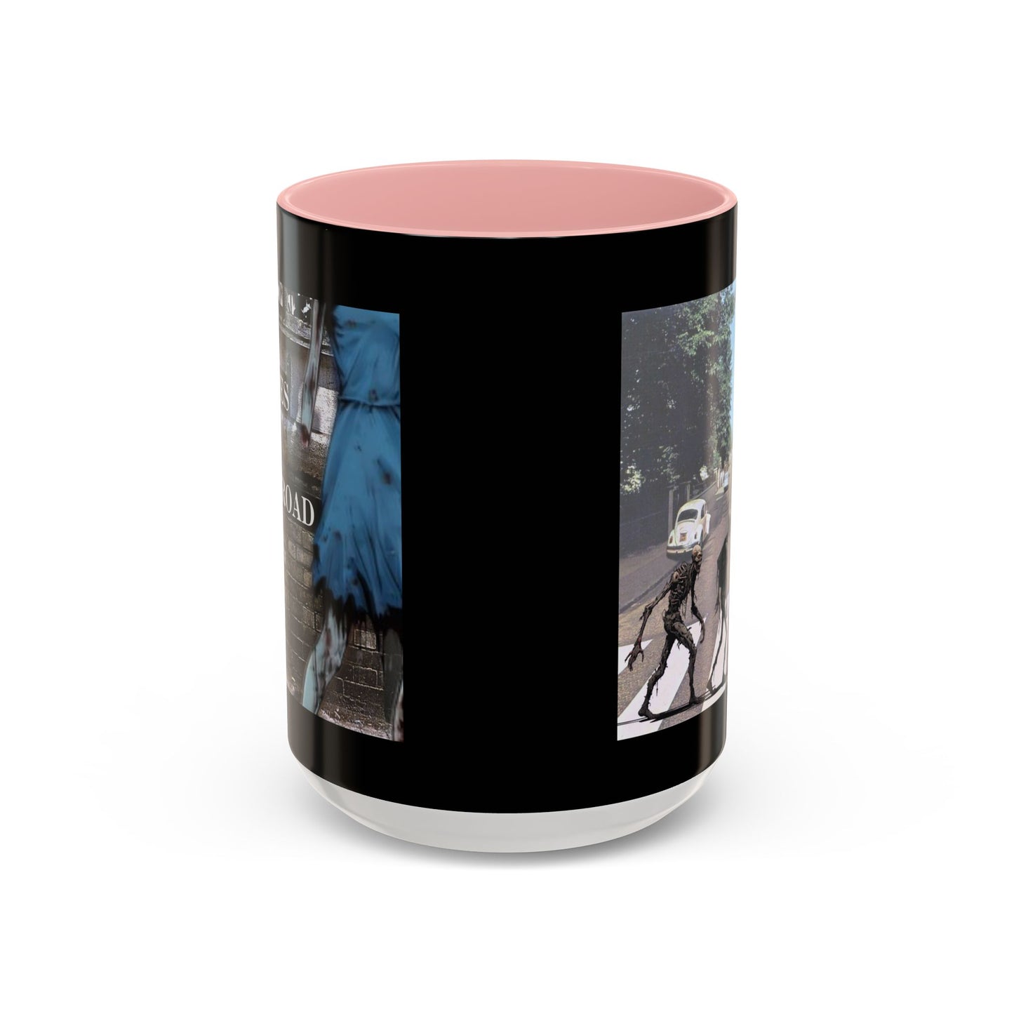 2-sided, Scabby Road Black Accent Mug by CreepyCrafts.boo