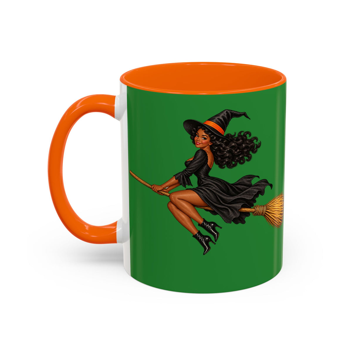 Velvet Vex Green Accent Mug by CreepyCrafts.boo