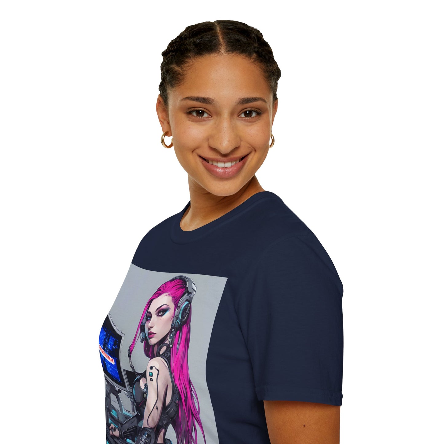 Netrunner Cyberpunk Dark colors Unisex T-Shirt by cypherpunkgear.com