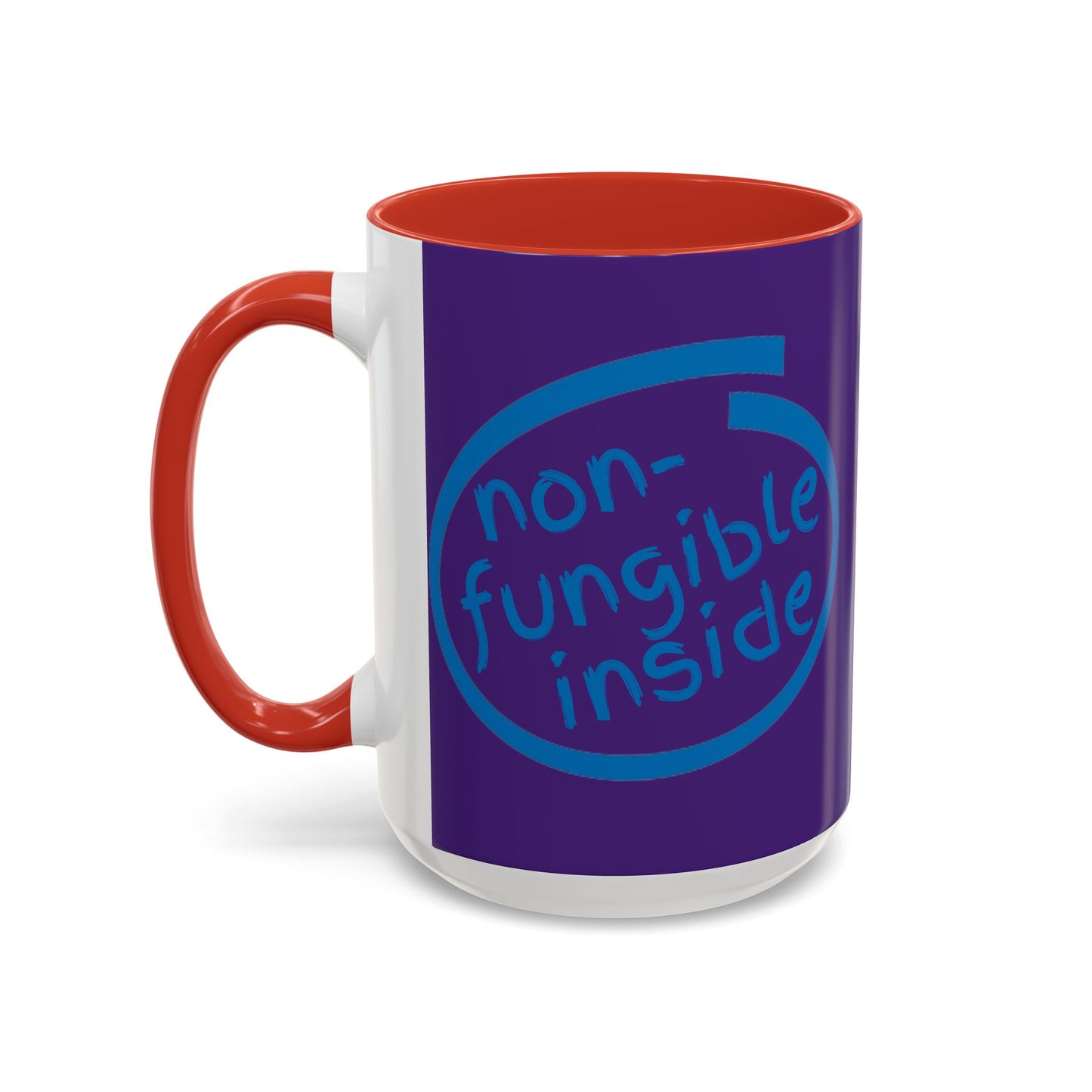 Non-Fungible Inside Purple Accent Mug by cypherpunkgear.com