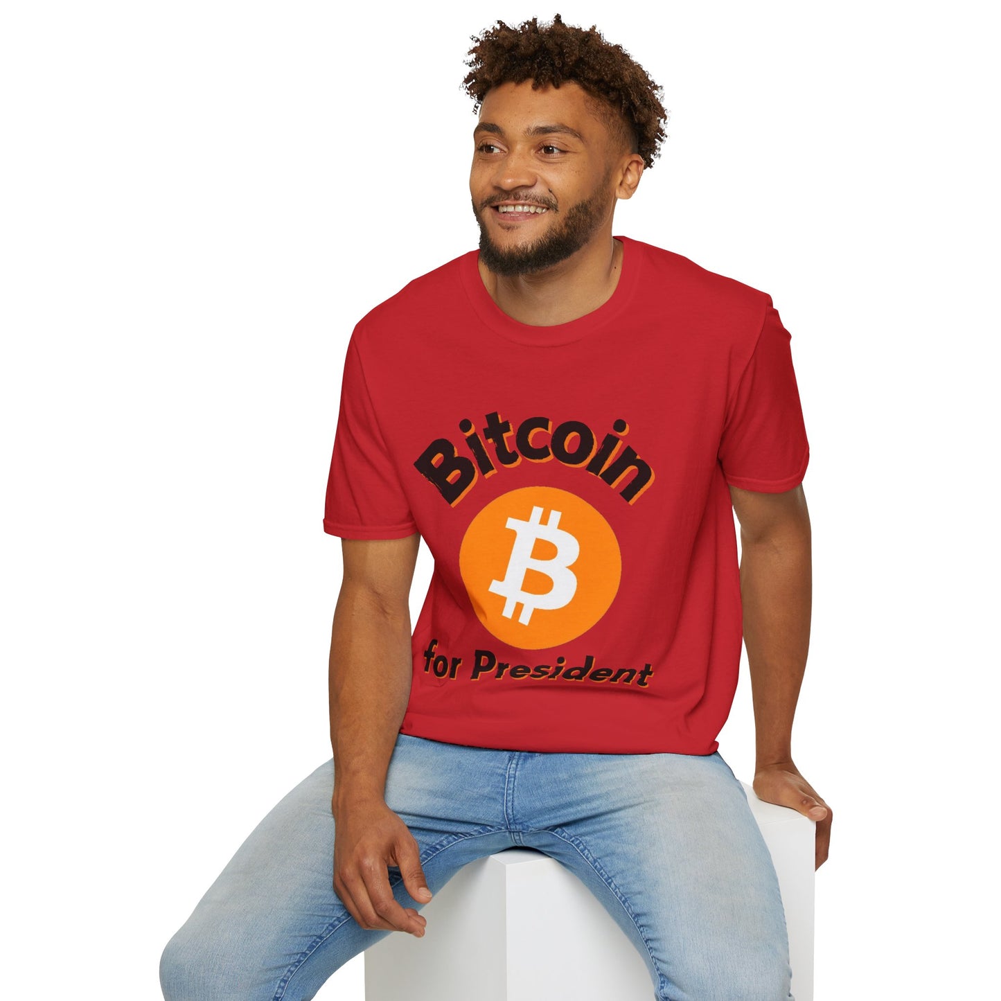 Bitcoin (BTC) for President LTcolors Unisex T-Shirt by cypherpunkgear