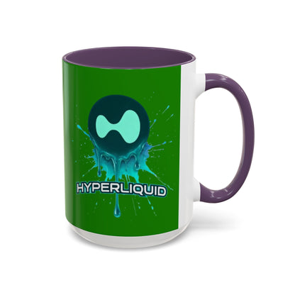 HYPE Drip Green Accent Mug by cypherpunkgear.com